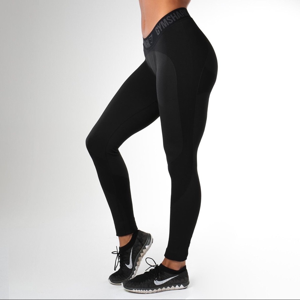 Gymshark Black Flex Dry Moisture Leggings NWOT